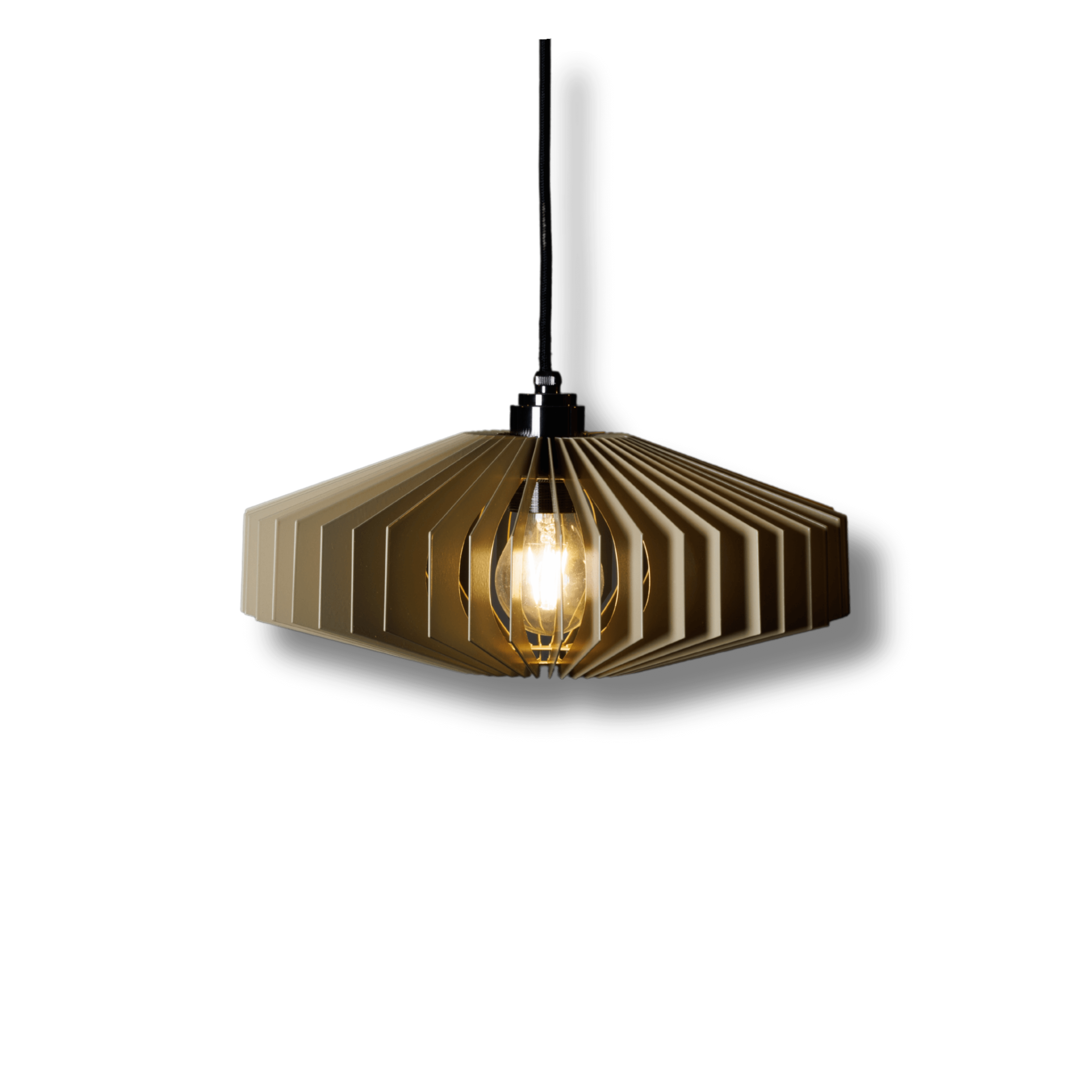 Offene Lamellenleuchte mit stimmungsvollem Licht für Wohnzimmer & Küche von Christoph Steiger Studio